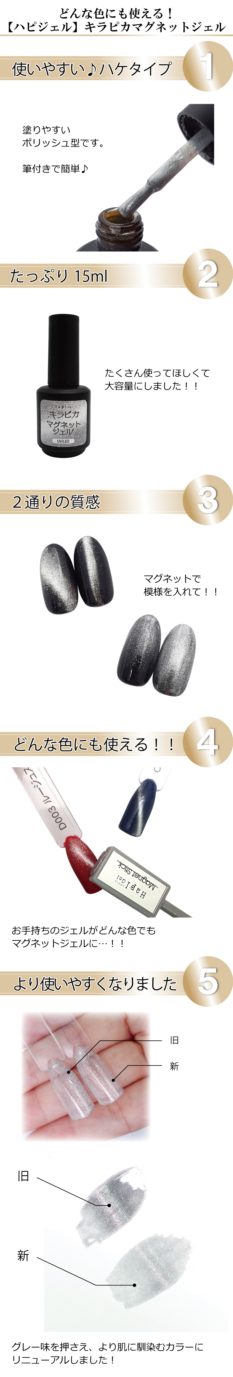 ハピジェル キラピカマグネットジェル Saruru Project Online Shop