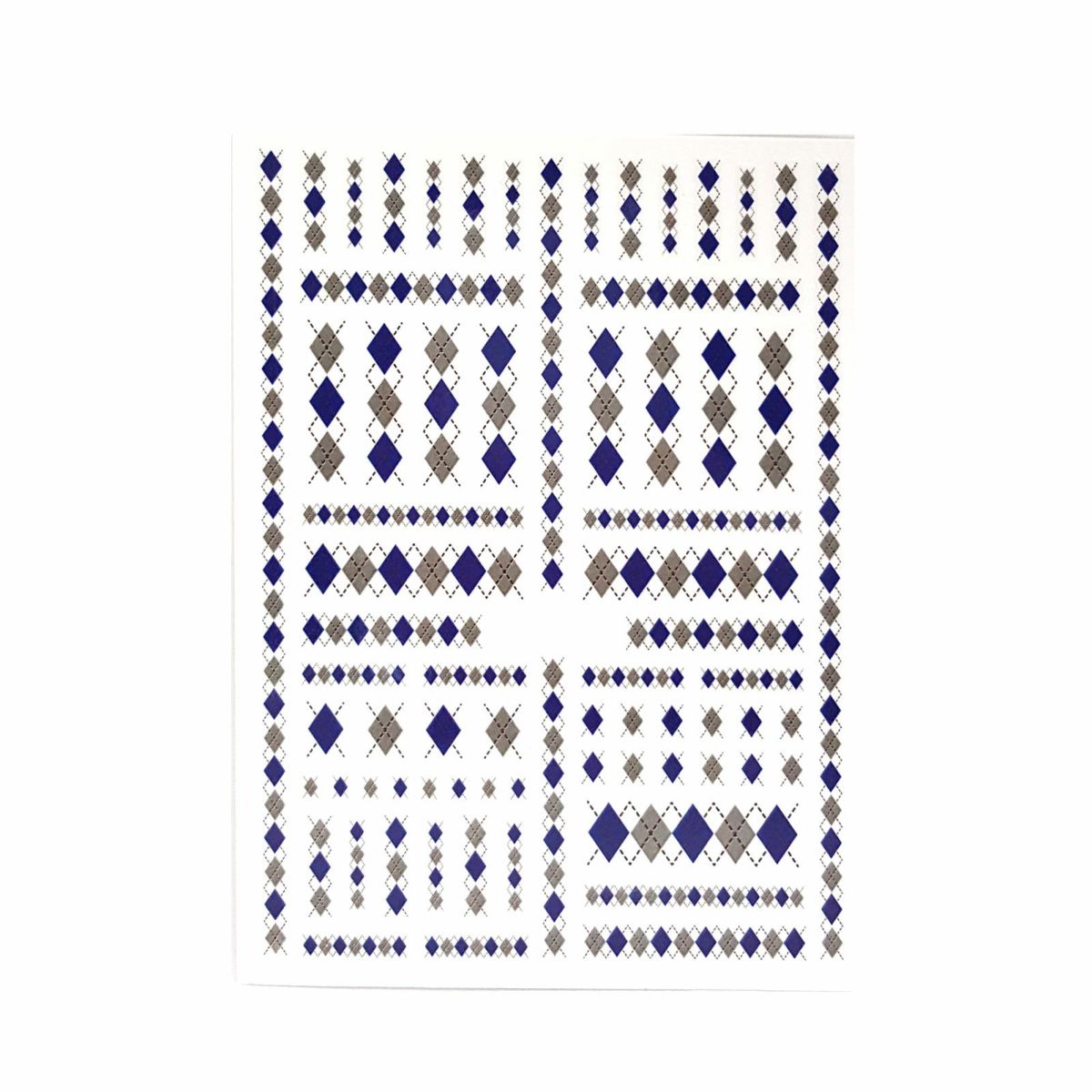 アーガイルチェックネイルシール【全２色】