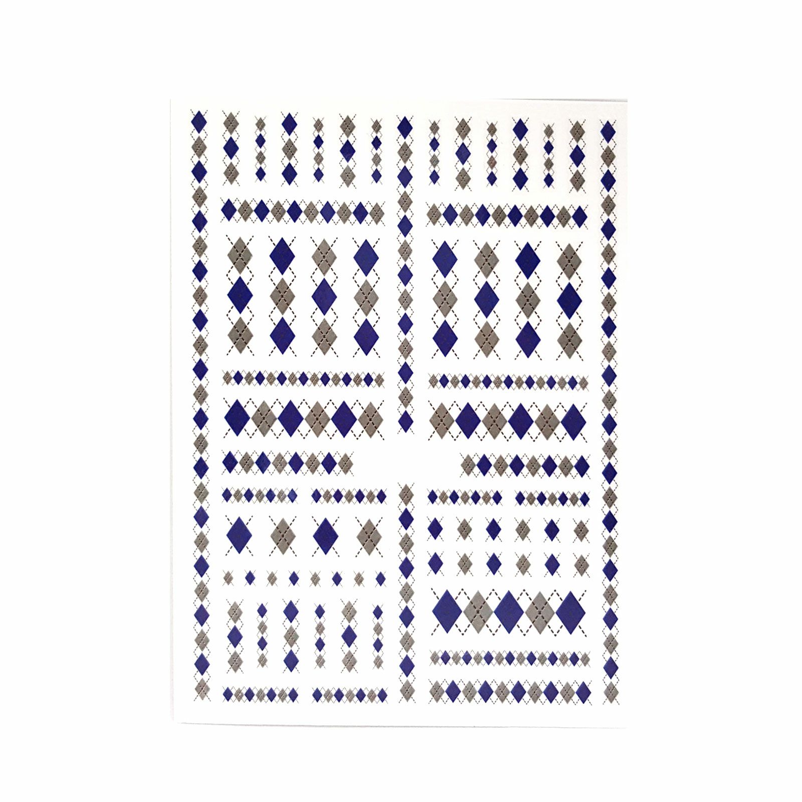 アーガイルチェックネイルシール【全２色】