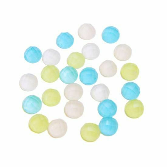 クリアストーン　マルチカラー　スクエア