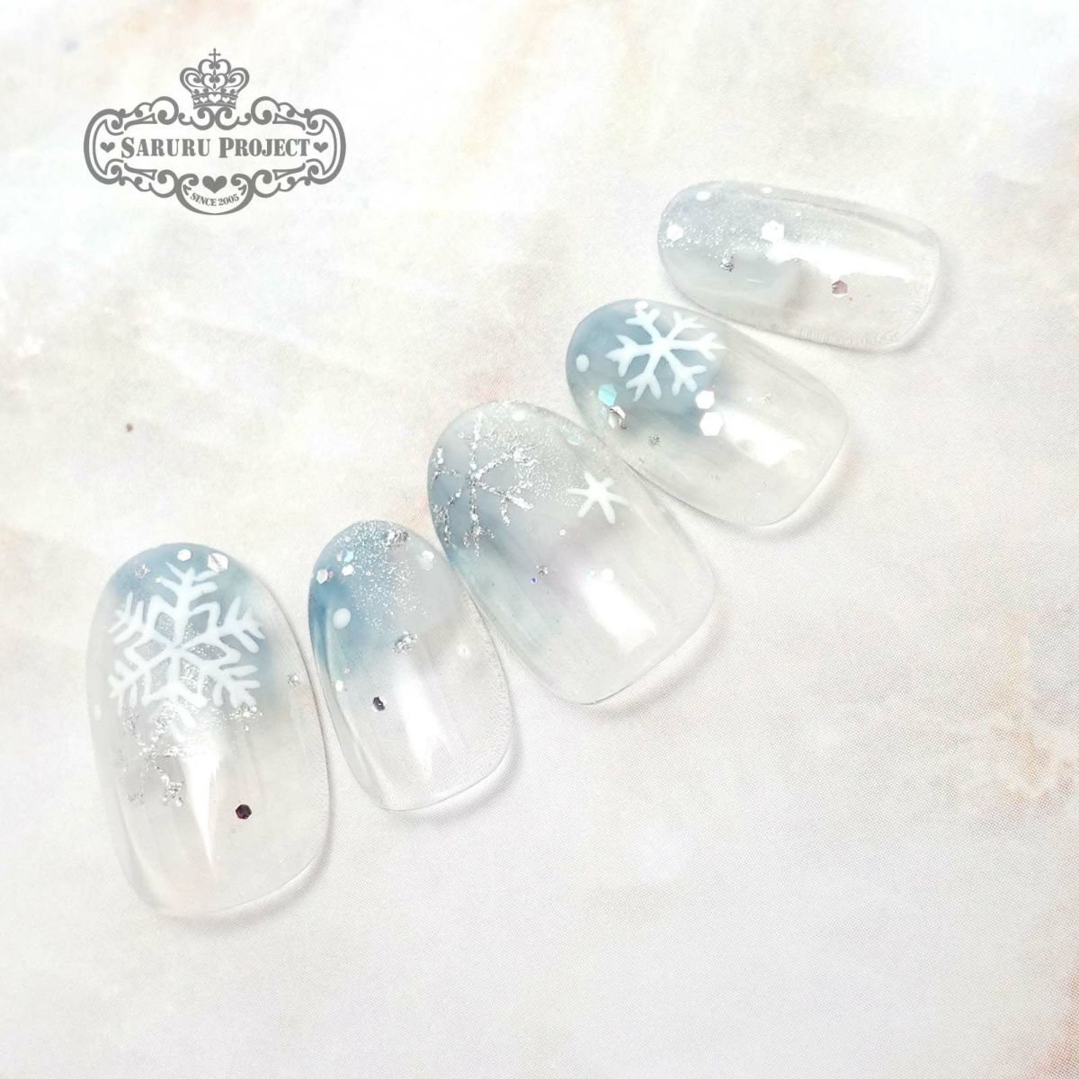 NSL196 雪の結晶マスキングテープ