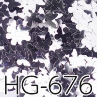 HG676 バタフライホログラム シルバー