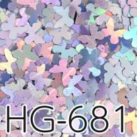 HG681 バタフライホログラム ホロシルバー