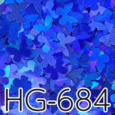 HG684 バタフライホログラム ホロブルー