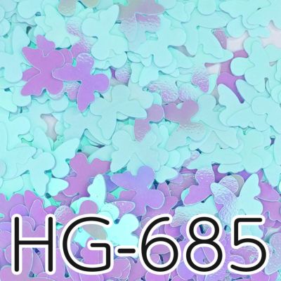 HG685 バタフライホログラム オーロラアクア