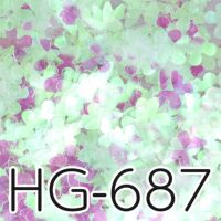 HG687 バタフライホログラム クリアオーロラ
