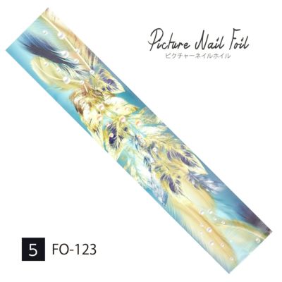 FO-123 ピクチャーネイルホイル【全10デザイン】 NO5 フェザー