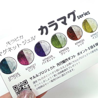 【無料】キラピカマグネットジェル カラマグシリーズ カラーチャートプレゼント