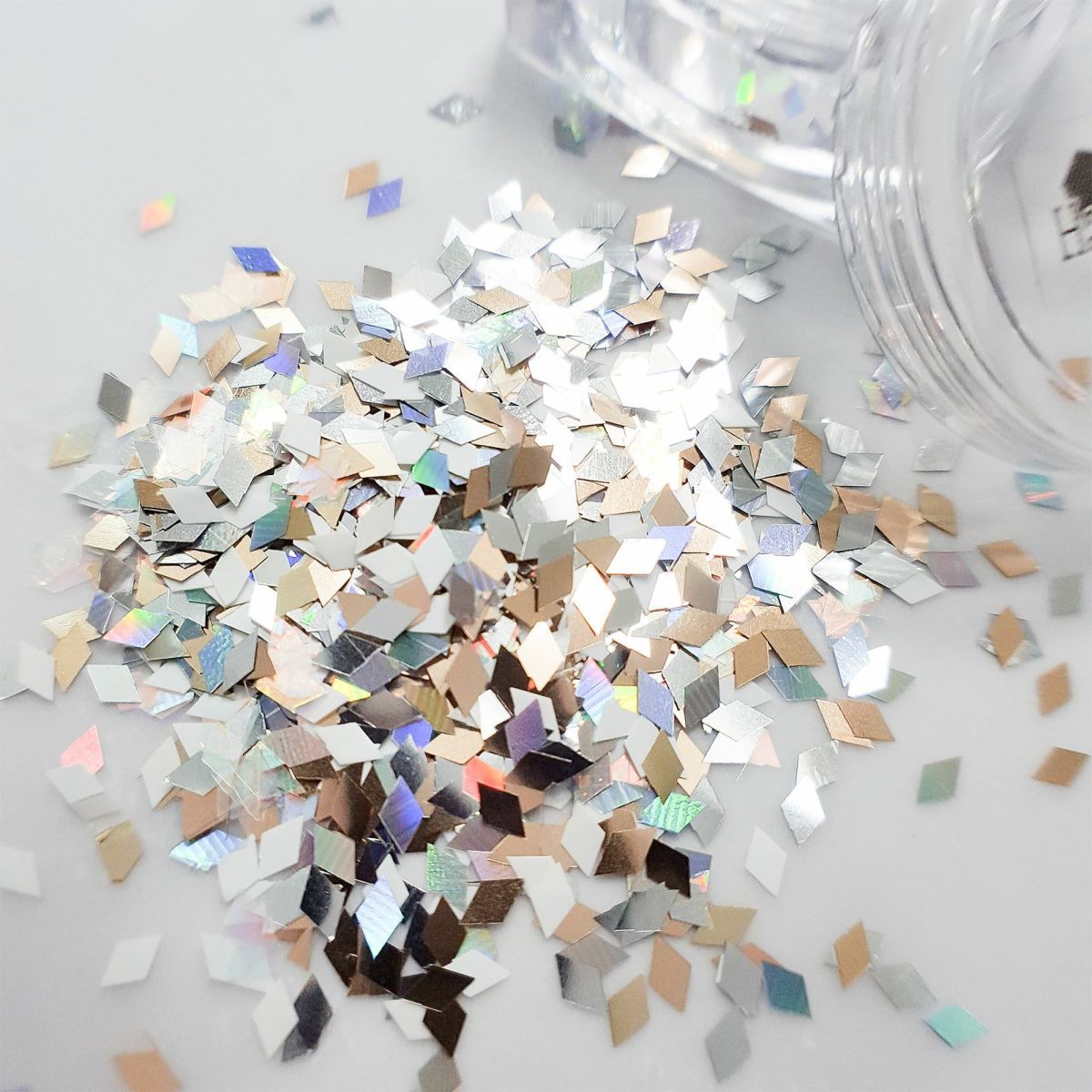 キラキラなひし型ホログラム★シャンパン★*ハピホロシリーズ*