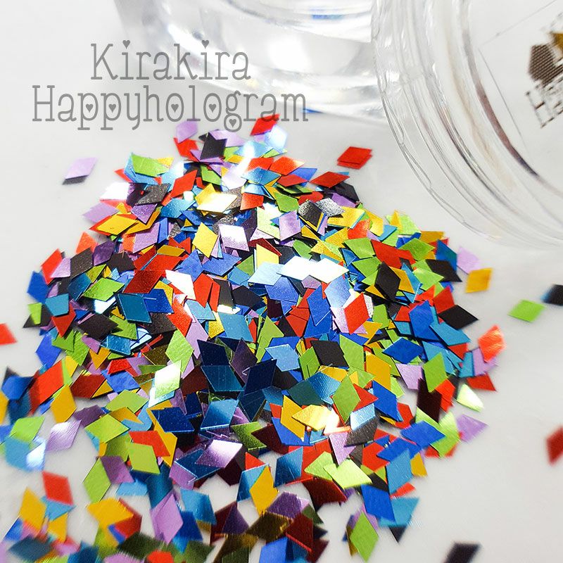 キラキラなひし型ホログラム★マルチカラー★*ハピホロシリーズ*