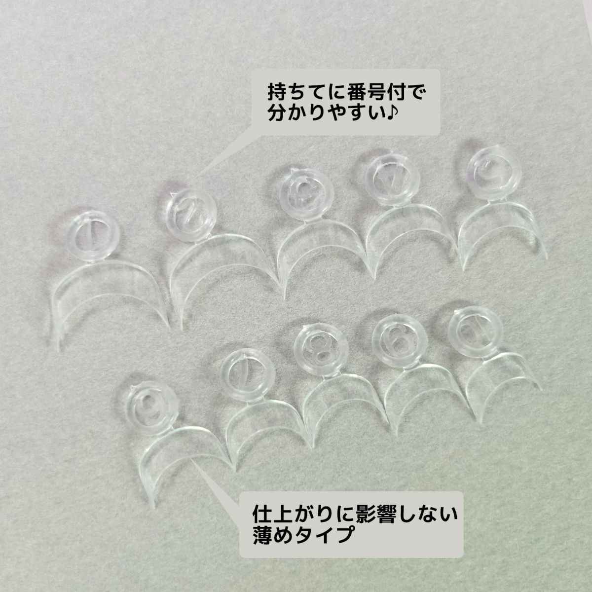 長さだし用チップ ちょい長さ出しチップvalue【10サイズ×各10個入】