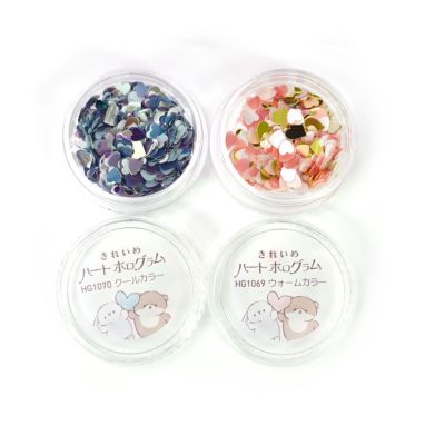 きれいめハートホログラム【全2色】*ハピホロシリーズ*