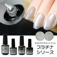 キラピカマグネットジェル プラチナカラー2種類【2色セット】[ハピジェル]