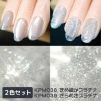 キラピカマグネットジェル プラチナカラー2種類【2色セット】[ハピジェル]