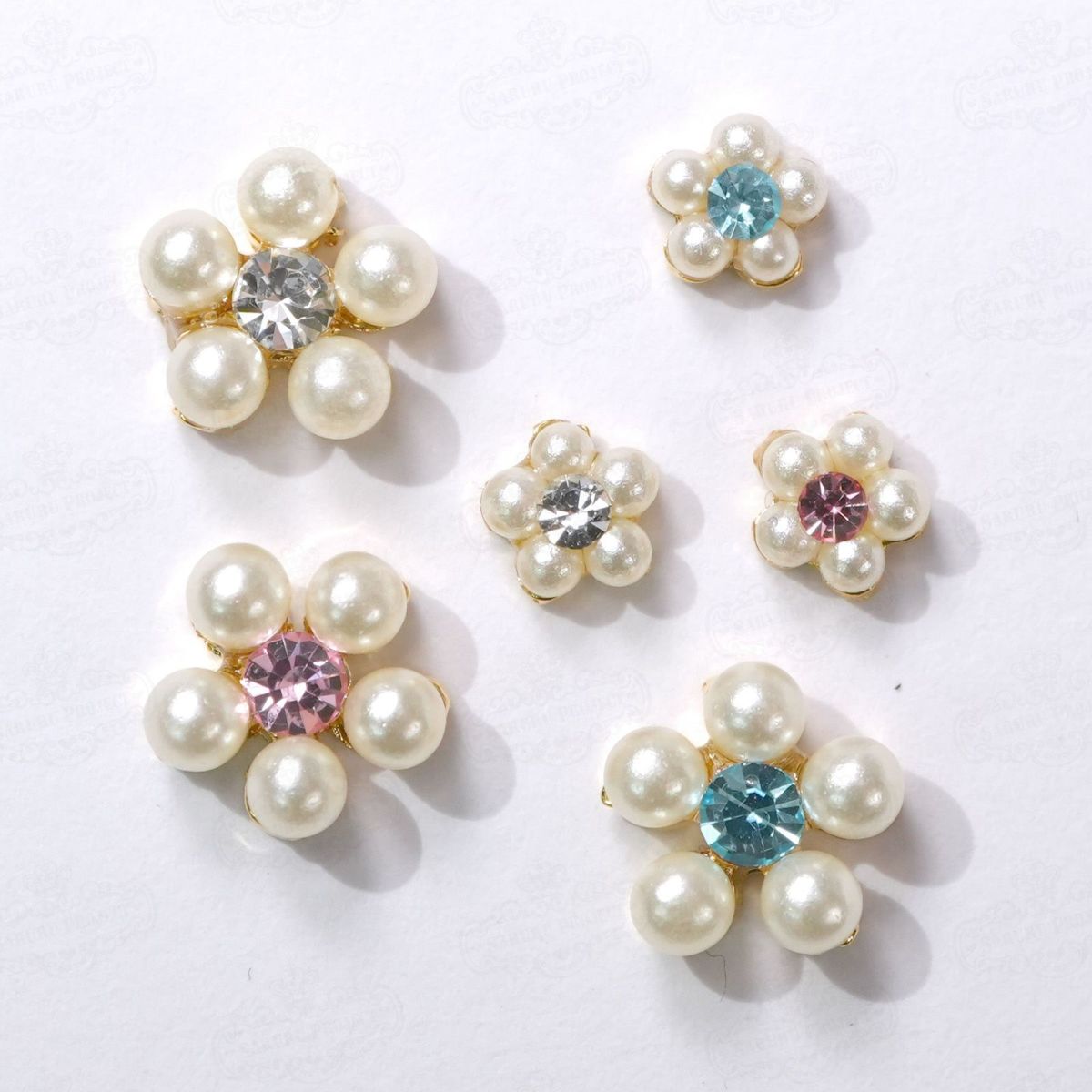  キラキラ付パールフラワー