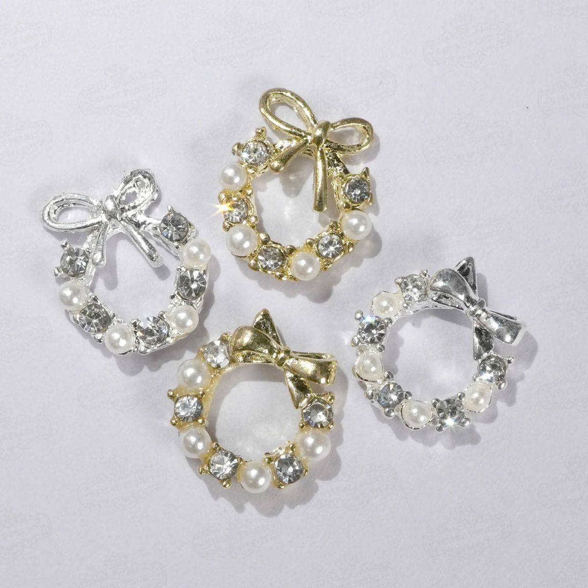 クリスマスリースパーツ[2色・デザイン]